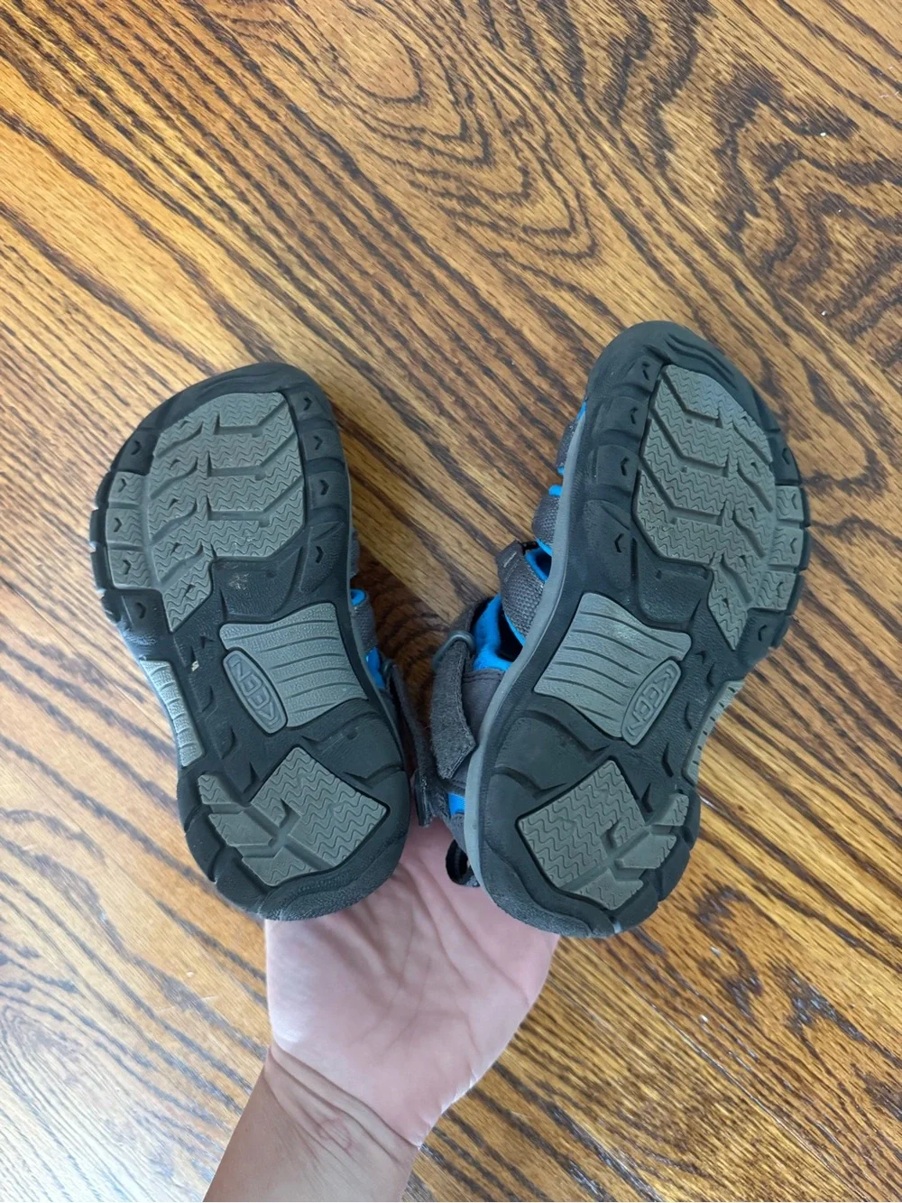 Keen Kids Gray and Blue Closed-Toe Water Shoes